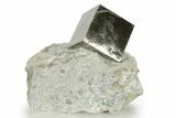 Natural Pyrite Cube In Rock - Navajun, Spain #227629-1